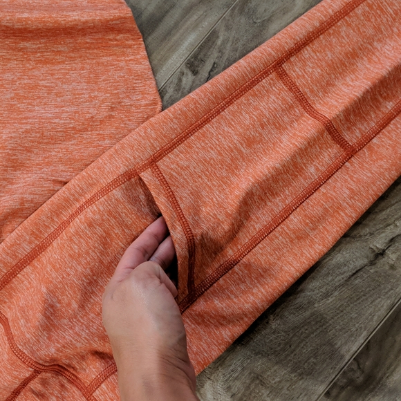 AERIE Heathered Burnt Orange Pocket Athletic Leggings - Soft! - Picture 4 of 8